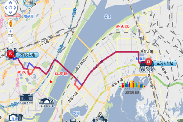 武汉610路公交车路线图图片
